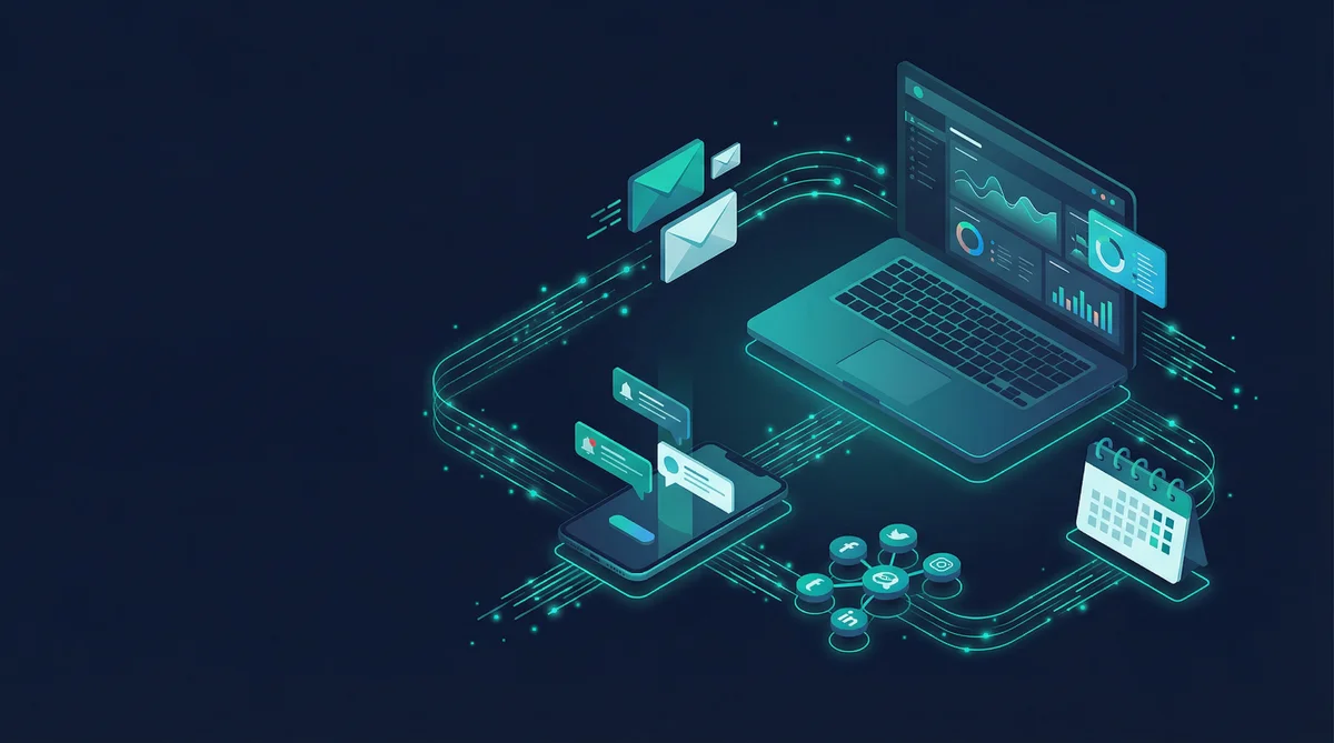 ROIFLO - Connected business ecosystem with automation, analytics, and communication flowing together