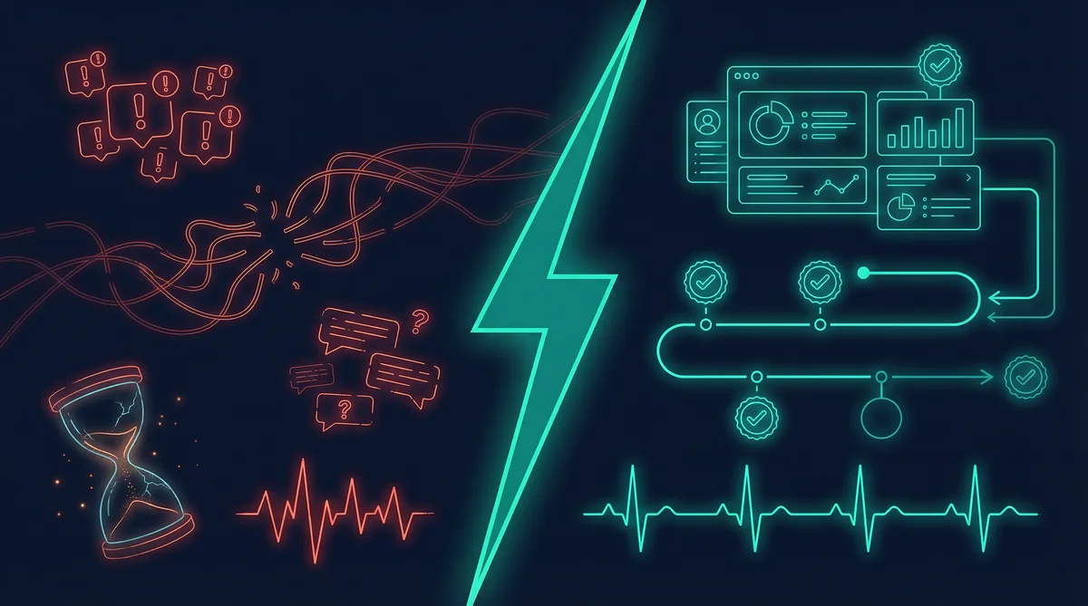 Business chaos to organized flow